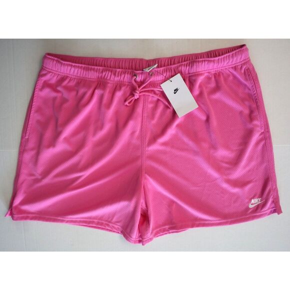 Nike FN3514-675 Men's Sz 2XL Playful Pink/White Club Mesh Flow Shorts - Picture 1 of 15
